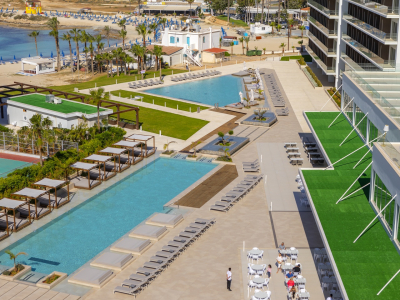 Hotel pool and beach