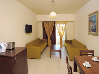 Superior One bedroom living room
